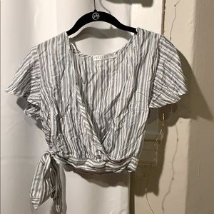 SF Boutique: Cropped Wrap-Top